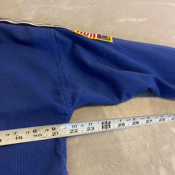 BMA Best Sangmoosa Taekwondo Uniform Gi USWC Black Belt Club Size 4‎ Blue MMA - Picture 9 of 13